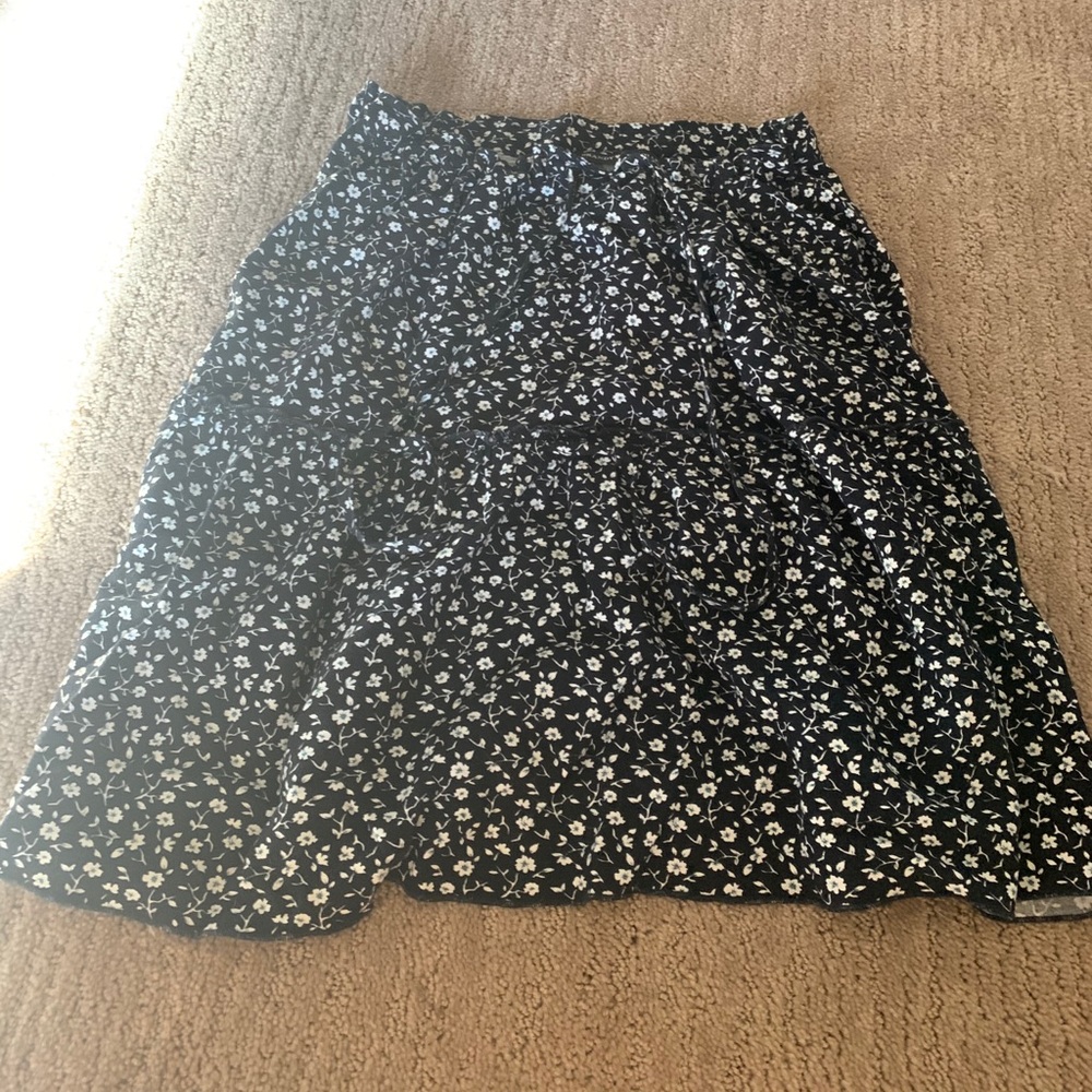 brandi melville flower printed skirt